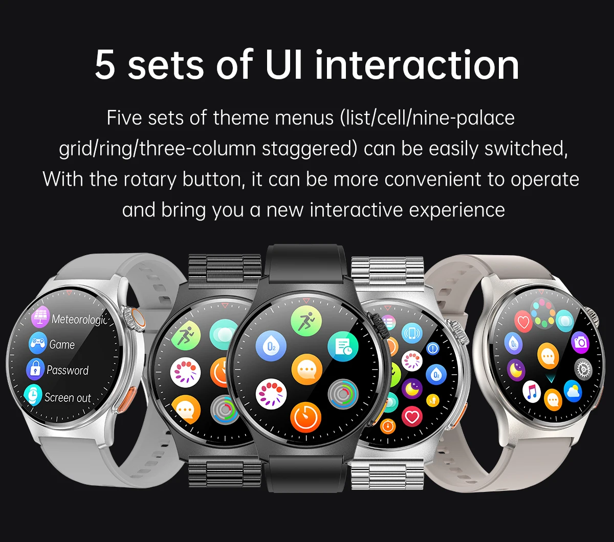 QW49 Smart Watch 1.39 Inch IPS Round Touch Screen APP Control BT Calling Health Monitoring Fitness Tracker Smartwatch With NFC