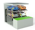 2 Post Pit Parking Lift Underground Design System With Post Sharing