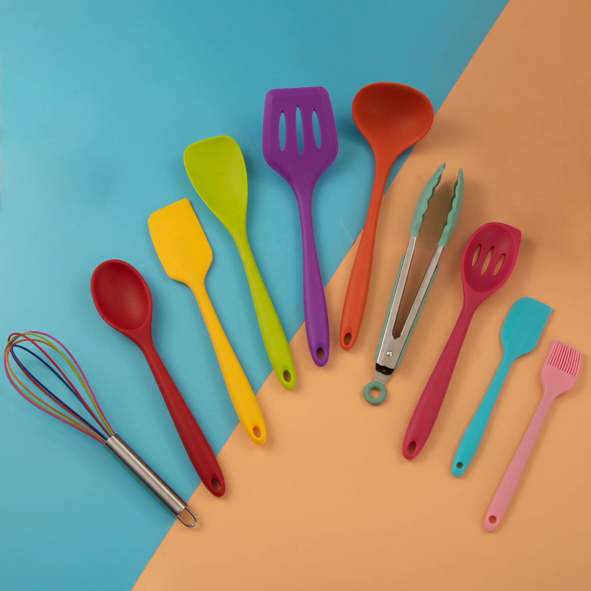 Best-selling Non-Stick Silicone Kitchen Utensils Easy Access And Clean For Kitchen