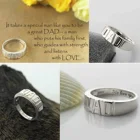 Men Ring Father's Day Gifts Personalized Men Ring Jewelry 925 Sterling Silver Gold Plated Engraved Name Ring For Dad