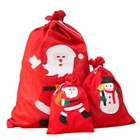 Christmas Gift Candy Bag Non-woven Gift Bag Santa Backpack Christmas Wrapping Sublimation Gift Bags