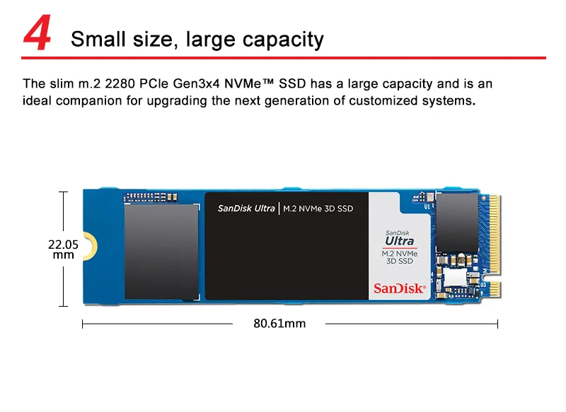 SSD Sandisk 2280 PCIe NVMe M.2 9 H15f94ebf413844648051db510d33c8dfr