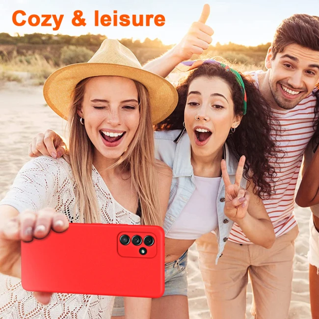 2.2mm Liquid Silicone Phone Cases for Samsung Galaxy A54 A34 A24 A14 A04 A73 A53 A33 A23 A13 A03 A52 A32 A22 A51 A50 Cover