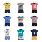 Boy 2021 New Design Summer Clothes For Kids Boy Dinosaur T-Rex Spacecraft 3-8 Year Boutique Clothing Sets