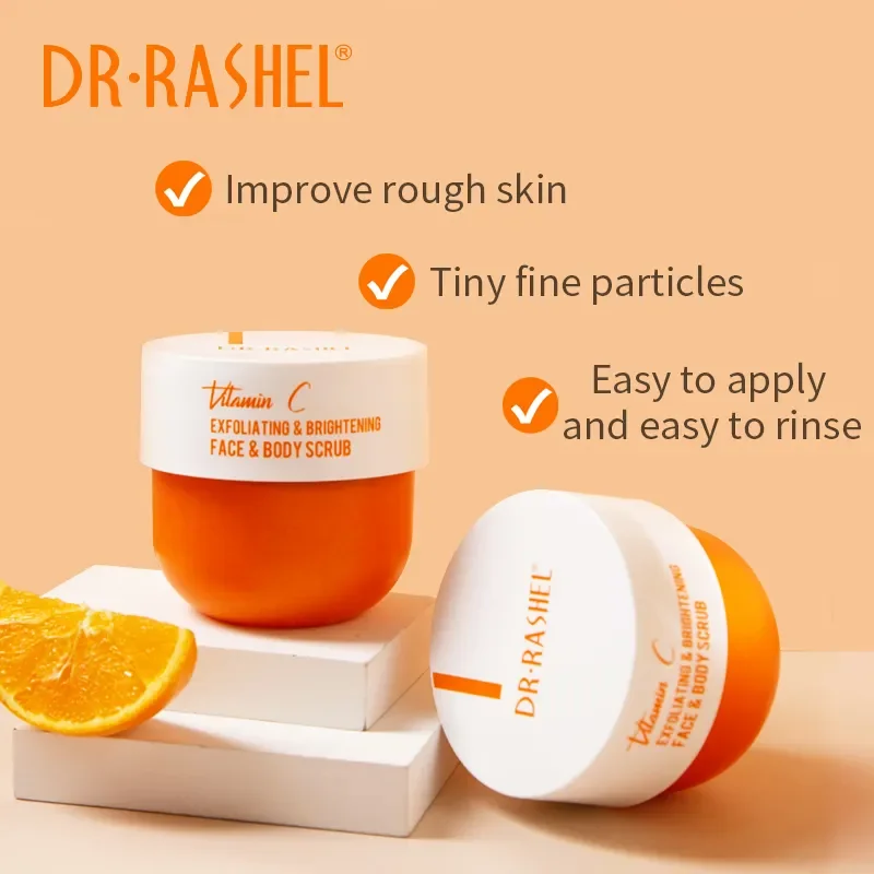 dr rashel Vitamin C Exfoliating & Brightening Face & Body Scrub in stock