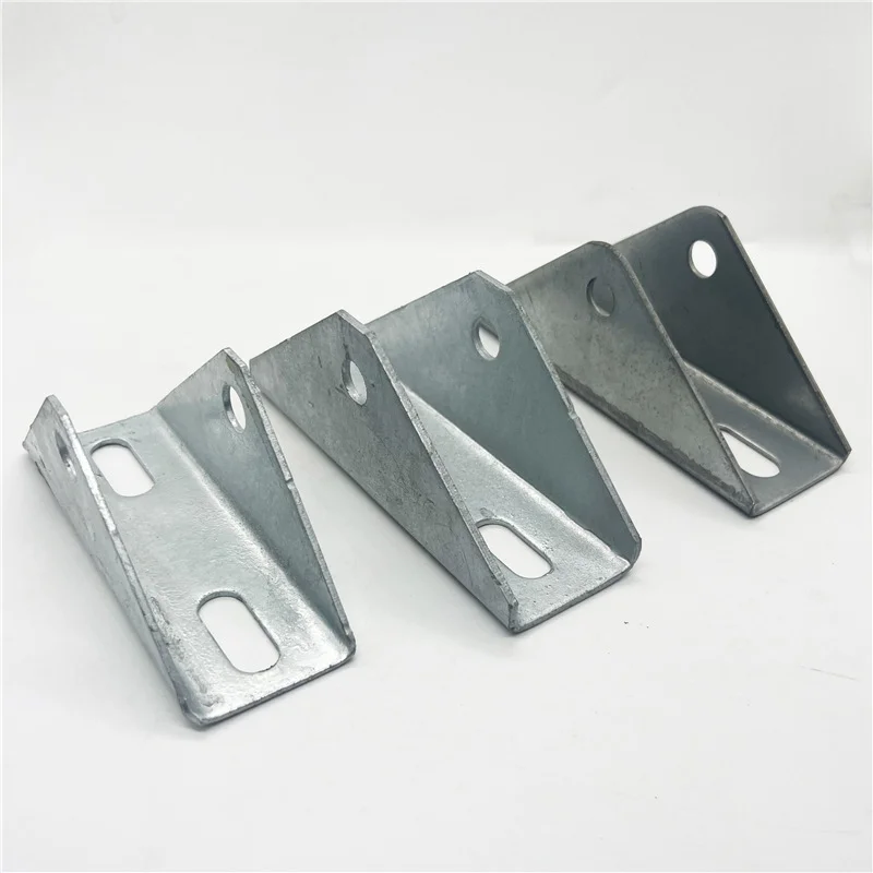 Galvanized Zinc Plated Four-Hole Eight-Hole Right Angle Solar Support Connector Photovoltaic Support for Right-Angle Bag manufacture