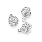 Round DIY Jewelry Accessories Round Hollow Box Pendants Open The Photo Box Decoration Bell