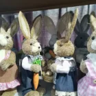 Ornament Factory Wholesale Bunny Colorful Plush Toy Garden Party Ornament Of Cattail And Rabbit