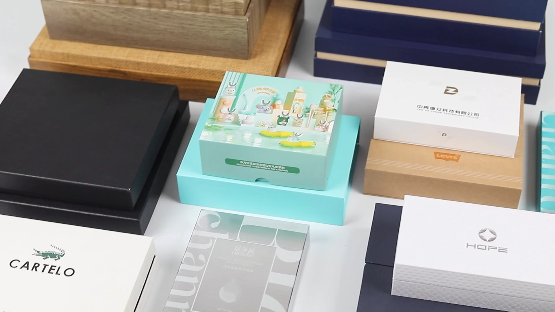 custom size logo wedding bridesmaid gift box with