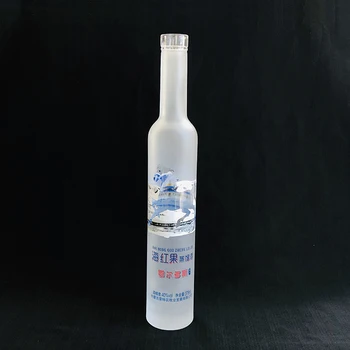 Tall and Thin 375ml Frost Gin Vodka Ice Wine Glass Bottle with Cork