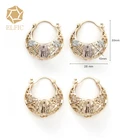 Earrings Elfic Gold And Tricolor Original Design Sense Earrings Virgin Mary