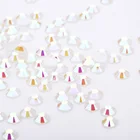 Rhinestone 5mm Custom Fashion Nail Decoration Round Flat Bottom Resin Jelly White Ab Rhinestone