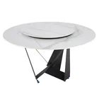 Table 2 Tables Customization Modern Bar Table Coffee Table Sintered Stone Countertop 2 Pieces Round Dining Tables