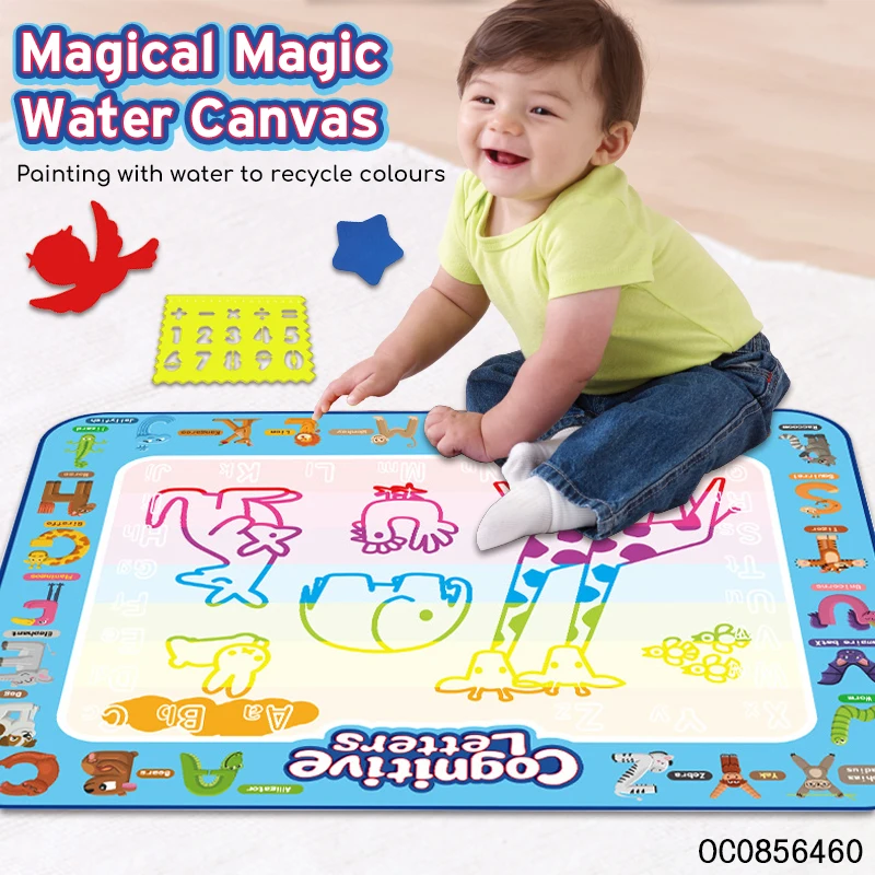 Early education reusable painting doodle kids magic water drawing mat toy