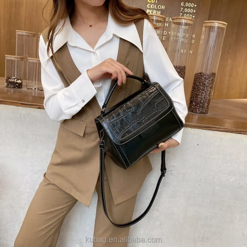 custom embossed leather handbag