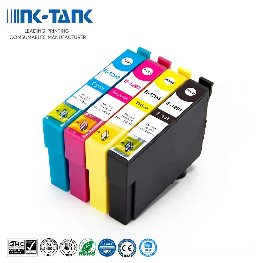 Ink-tank 129 T129 T1291 T1292 T1293 T1294 Premium Compatible Cartridge For Epson Stylus Sx435w Sx525wd Sx235w - Buy T1295 Colour Cartouche D'encre For Office B42wd Bx305f Bx305fw 320fw Bx525wd