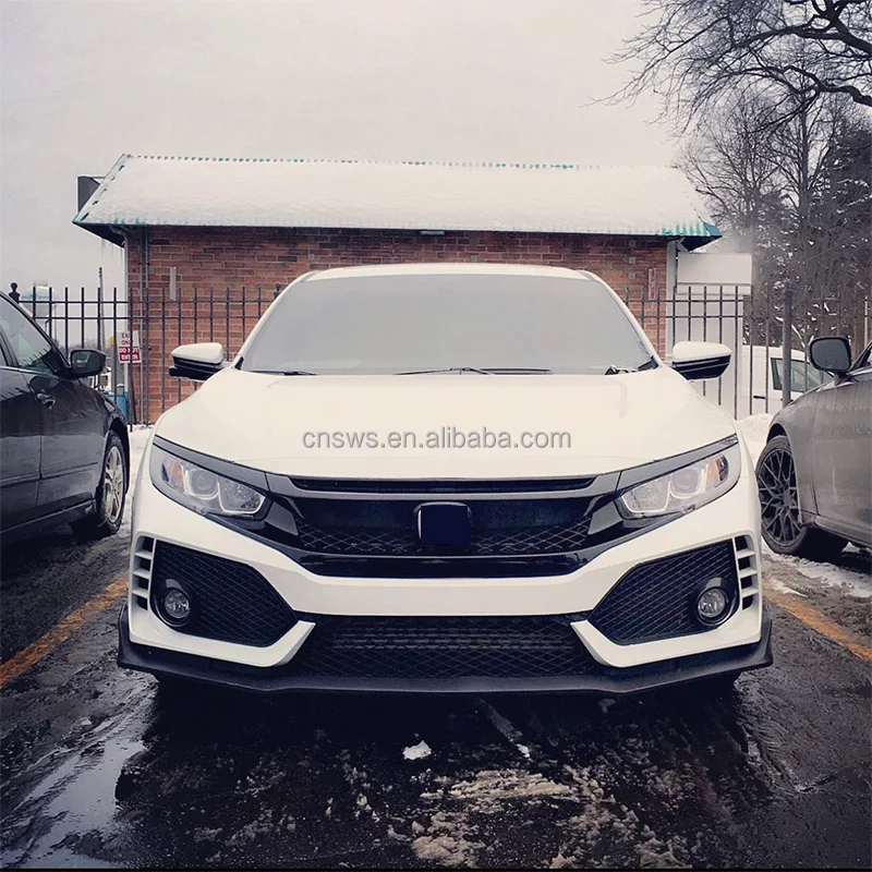 Produkt heißer Verkauf Typ R Stil Umbau Frontstoßstange komplettes Bodykit für Honda Civic 2016 18 Upgrade-36