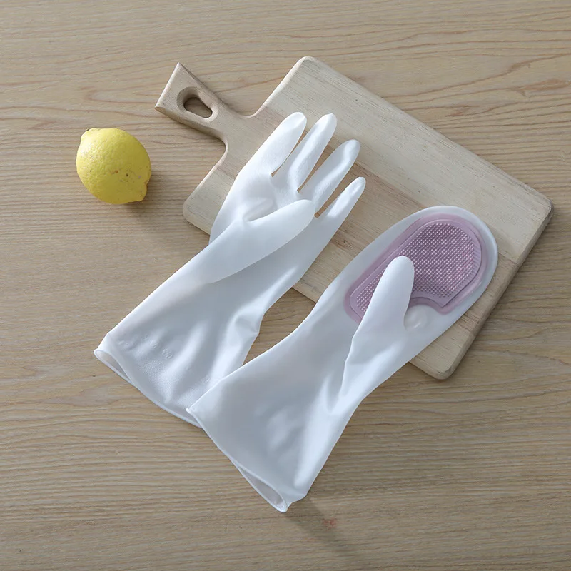 Pvc Cleaning Gloves Dish Washing Silicone Brush Gloves Silicone Brush Scrubber Silicone Brushing Gloves