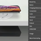 New Trend XE 2021 NEW TREND AMAZON HOT Long Distance Wireless Charger QI Invisible Under Desk 10W 35mm