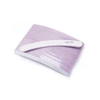 Nail File Nail Logo Custom Label Printed Half Moon Abrasive 100 180 Zebra Gray Nail File