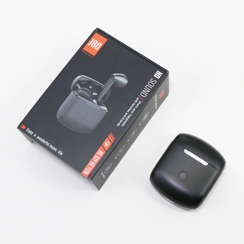 Enle Factory New Arrivals Bt 5.1 TWS Wireless Earbuds J80 With 8 Hour Music Time True Stereo Bluetooth Gaming Headphone Earphone