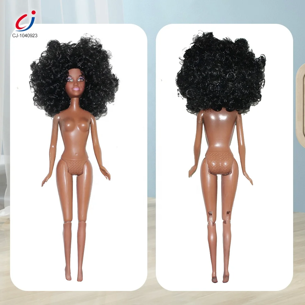 Can Be Customized Wholesale 12.5 Inch African Black American Naked Doll Toy, Custom Black Skin African Black Dolls
