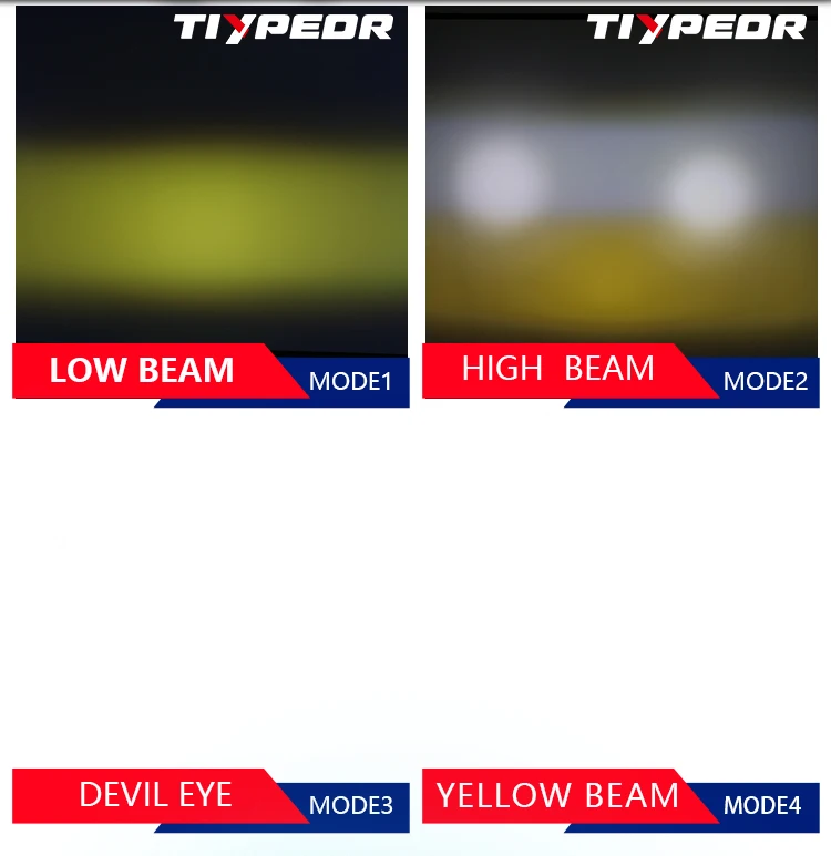 product tiypeor universal spotlight motorcycle auxiliary fog driving brighter cnc aluminum ip68waterproof led light for off road atv utv-6