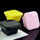 Plastic Box Rectangular Plastic Disposable 2 Layer Lunch Box Food Storage Container
