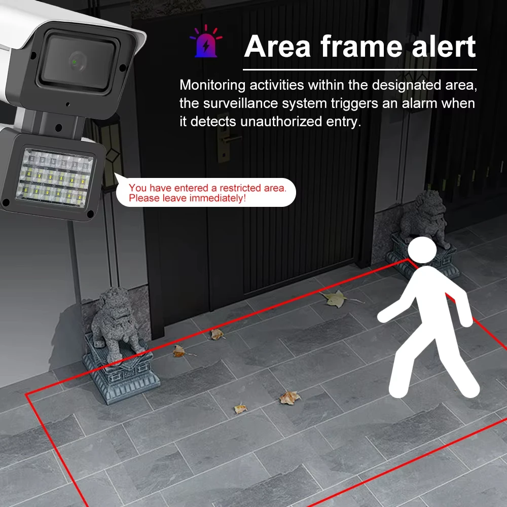 4.0MP Poe IP Camera with Dual Light Night Vision Two Way Audio and IP66 Protection for Home Security