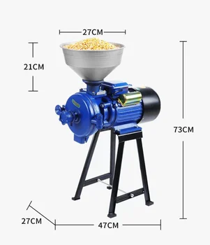 Moving Grain Powder Miller Sesame Powder Grinding Machines, Mini Portable Spices Maize Mill Grinding Machine