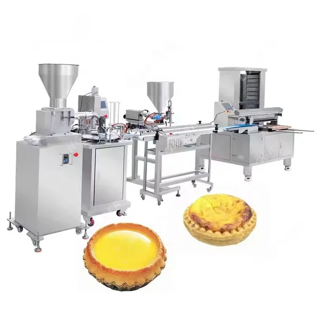 High efficiency egg tart making automatic tart crust forming pie making egg tart shell maker machine