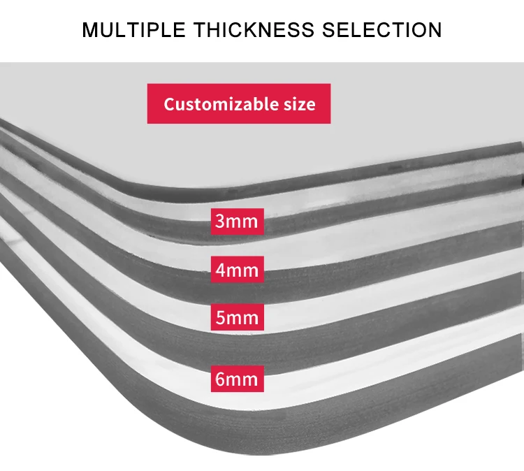 Small square tempered transparent glass panel, exquisite home decoration glass