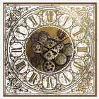 Decoration New Arrival 60CM Vintage Design Metal Cog Gear Wall Clocks With Working Gears For Home Decoration