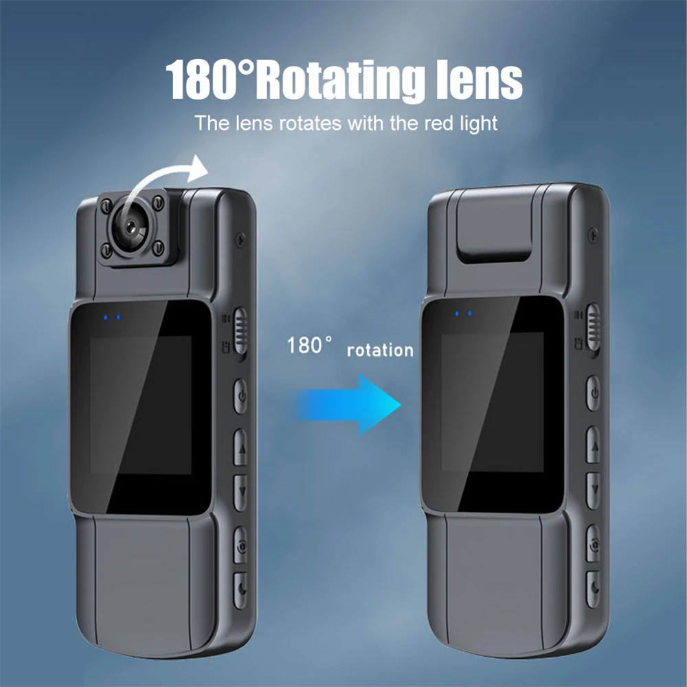 Factory WiFi 2K 1080P Super Mini Size 5 Hours Video Recording 130 Degree Wide Angle Rotate Clip Night Vision Body Worn