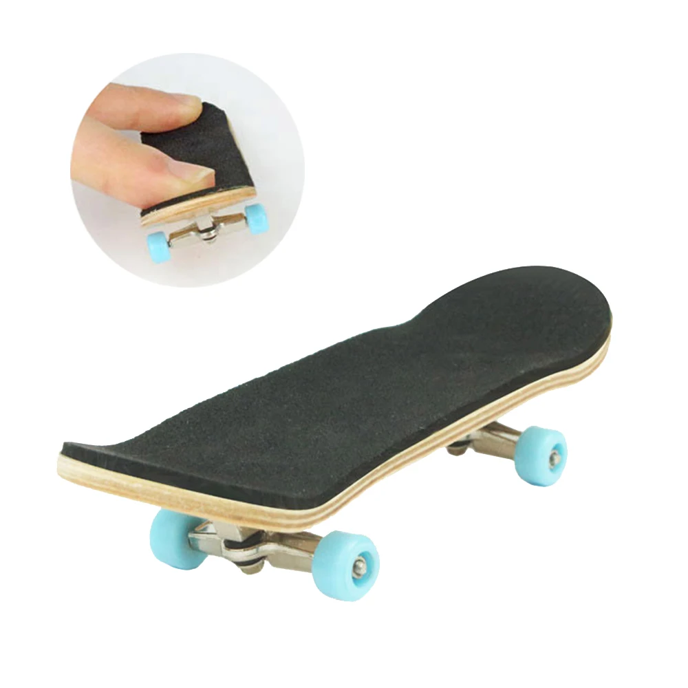 Mini Complete Wooden Fingerboard Finger Desk Skate Board Wood Toy 