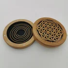 Burner Coil Incense Burners Lao Zen Old Moutain Bamboo Circle Incense Coil Burner
