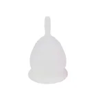 Stem Ring Lady Silicone Style Stem Menstrual Cup With Long Ring Handle