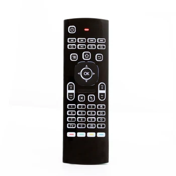 MX3 2.4g Air Mouse voice remote control Gyroscope mini keyboard Backlight Fly Air Mouse for TV Box X96 X4 H96 MAX X88 PRO hk1 pc