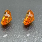 Gemstone 7*9 Traceable High Carbon Diamond Grade 8A Ice Flower Cut Cubic Zirconia Sun Yellow CZ Gemstone