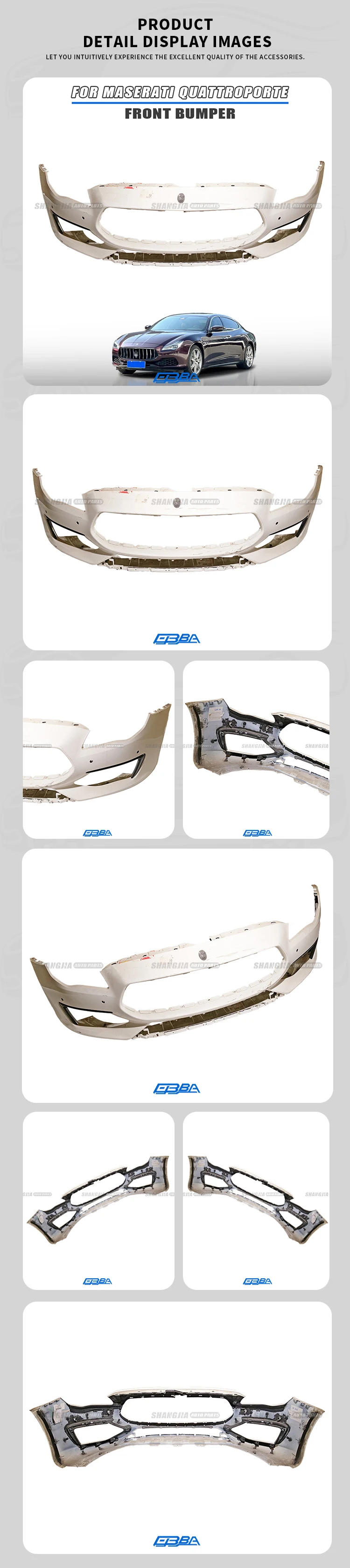 product hot sale plastic front bumper for maserati new quattroporte 2018 2025 oe 673007337-1