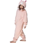 Onesie Adults Pink Color Cartoon Animal Onesie Pajamas For Adults