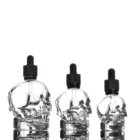 Quality Glass Bottles Glassglassglassglass Glass 30ml Bottle High Quality Luxury Skull Shape Glass Dropper Bottles 30ML