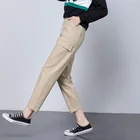Pants Women Factory Direct Sales Ankle-length Pants Cotton High Waist Casua Pants For Women