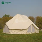 Tent Tent 4m 3 Door Camp Canvas Tent 6m*4m Luxury Outdoor Waterproof Emperor Bell Tent
