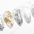 Nail Sticker New Style 12 Colors 3d Hollow DIY Nail Decoration Sticker Nail Art Mesh Gold Nail Foil