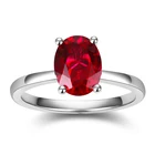 Sets LIFE LOVE Custom Fine Jewelry 9K 14K 18K White Gold Rings Moissanite Ruby Gemstone Jewelry Sets