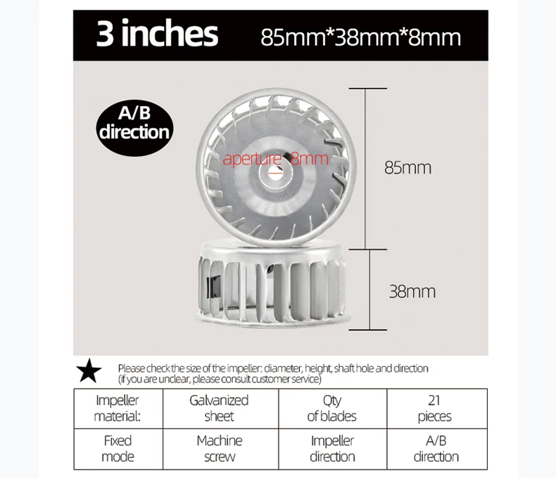 Blower, Centrifugal, Galvanized sheet, 5 inch - detail 8