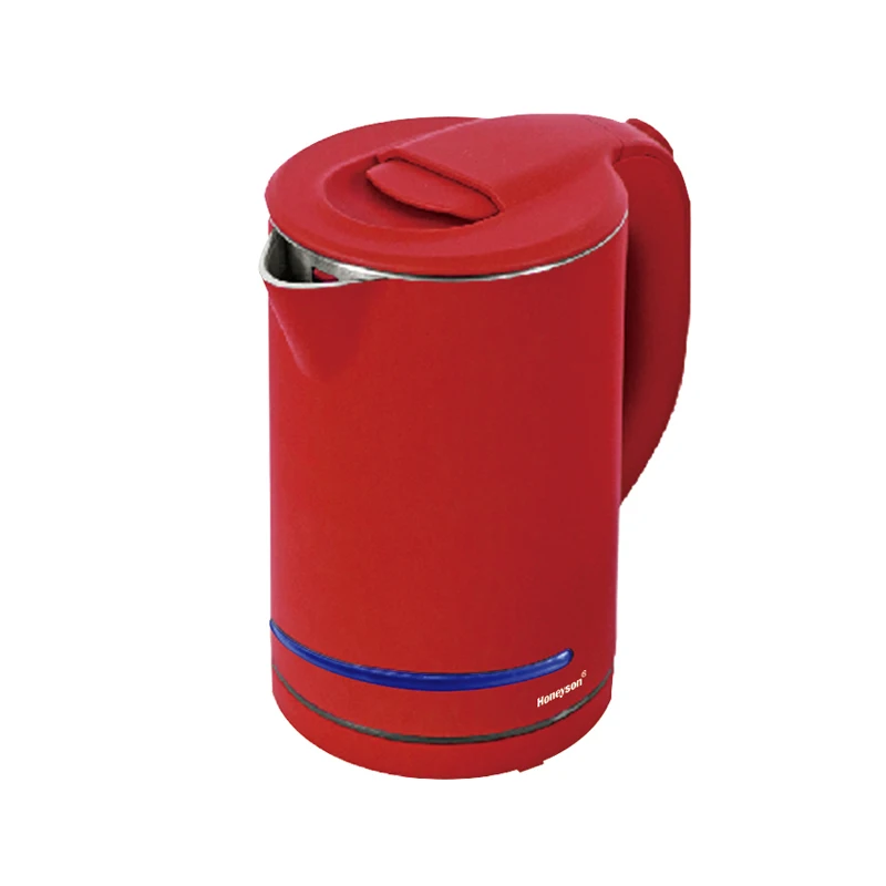 0.8L water heater kettle doubl layers colorful stainless steel electric kettle hotel kettle