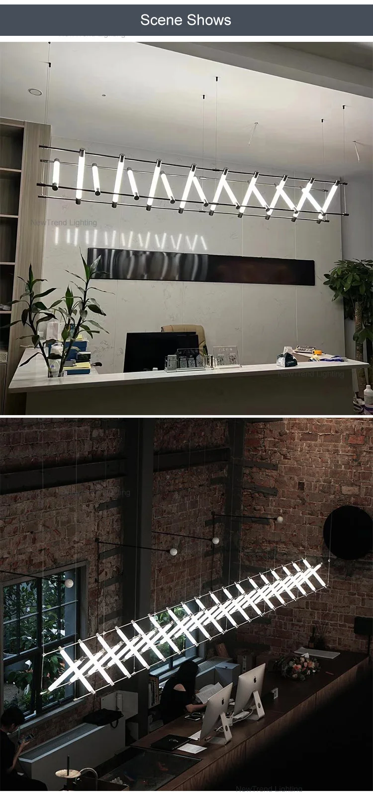 CPL-136 Unique Design Indoor Decoration Pendant Light Hotel Villa Mall Shop Minimalist LED Chandelier manufacture
