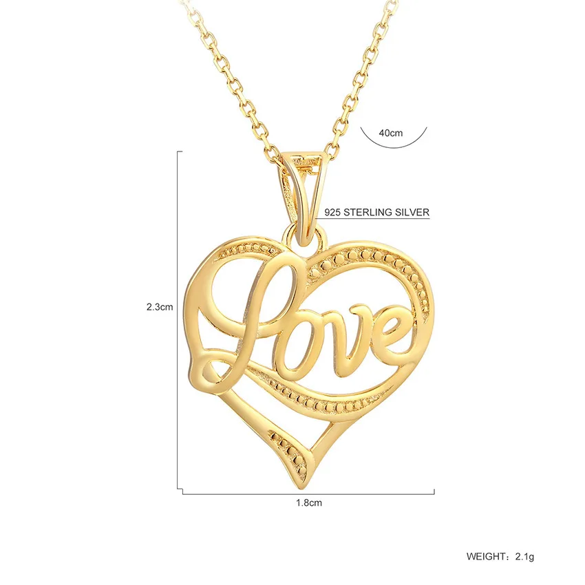 dia de la madre 2021 mothersday gift 925 sterling silver heart silver gold heart necklace love